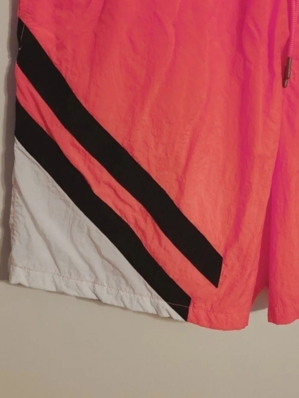Air Jordan | Men's Retro Pink and Black Colorblock Legacy Swim Shorts (Size 3XL)